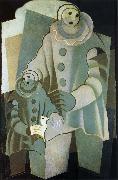 Juan Gris Two clown oil painting